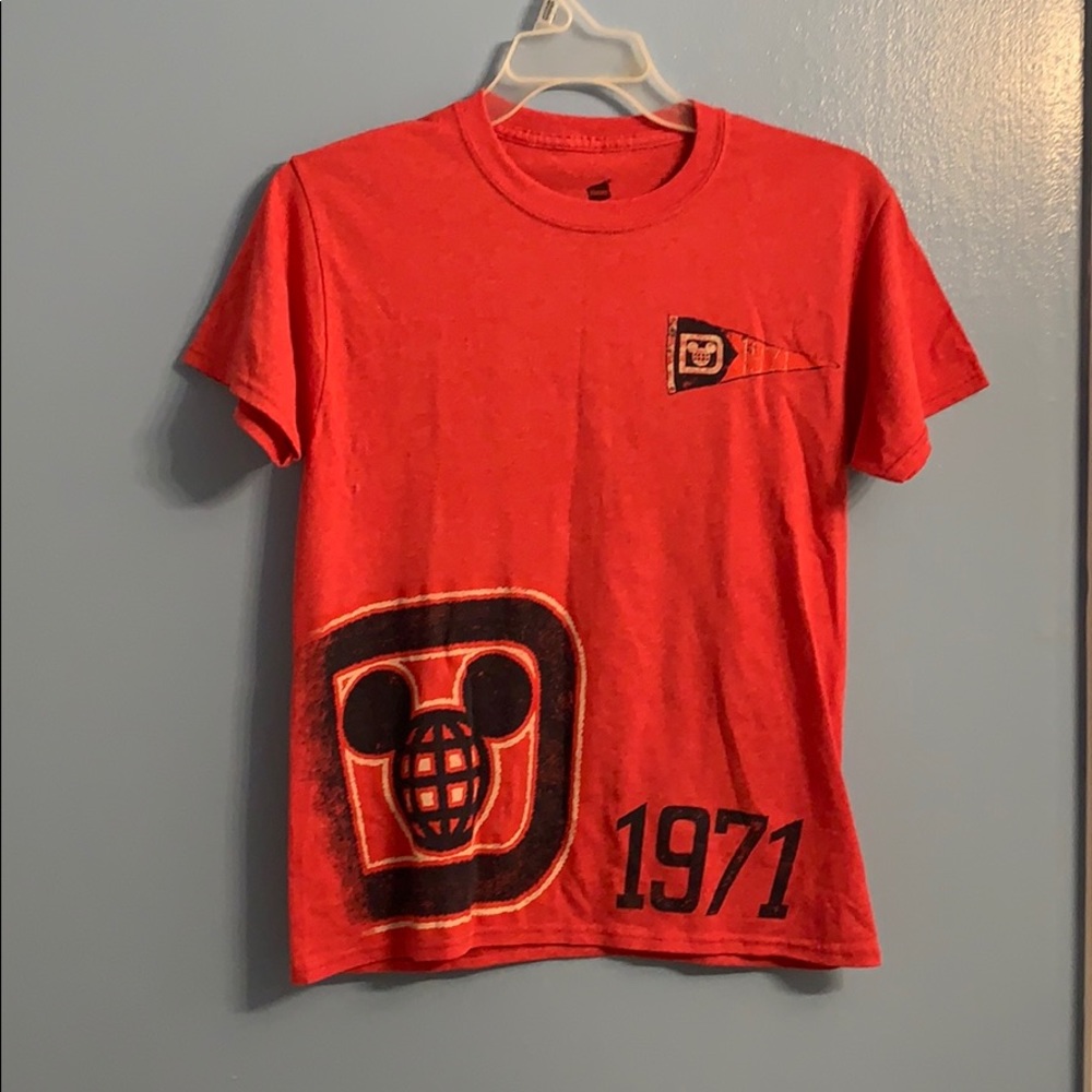Men’s small red Disney Parks short sleeve shirt